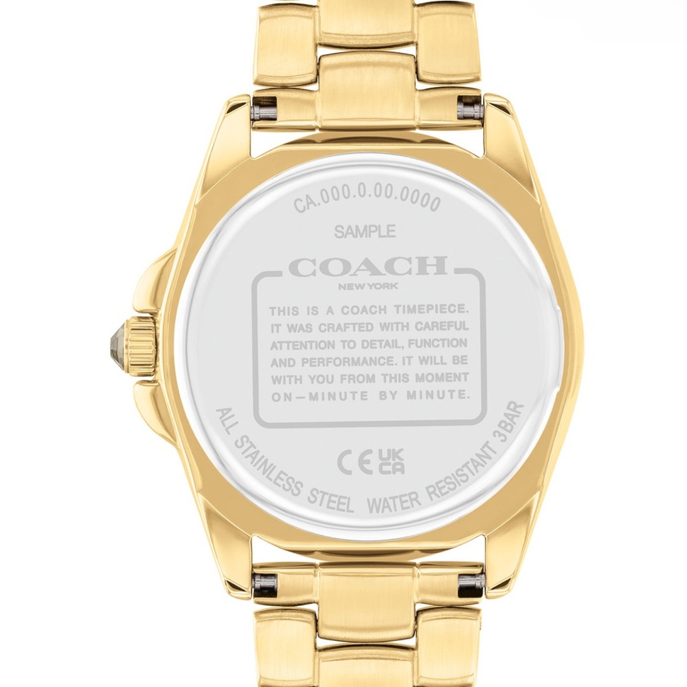 Women's Greyson Rainbow Gold-Tone Stainless Steel Watch 36mm - Picture 3 of 6